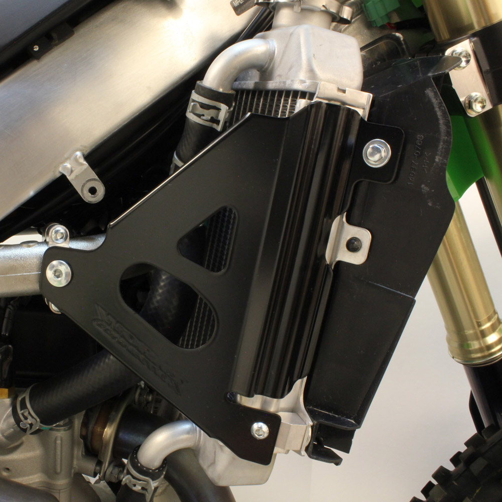 RADIATOR BRACES KAWASAKI KX250F 21-24, KX250XC 20-24, KX450F 19-23, KX450XC 20-23 BLACK